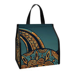 Tribal Sea Turtle Print Insulated Lunch Tote