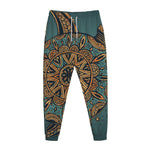 Tribal Sea Turtle Print Jogger Pants