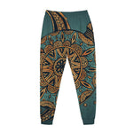 Tribal Sea Turtle Print Jogger Pants