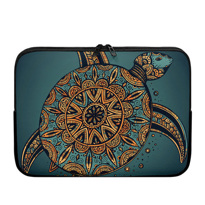 Tribal Sea Turtle Print Laptop Sleeve