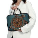 Tribal Sea Turtle Print Laptop Sleeve With Handle