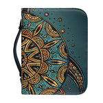 Tribal Sea Turtle Print Leather Bible Cover