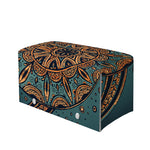 Tribal Sea Turtle Print Leather Tissue Box Cover