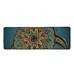 Tribal Sea Turtle Print Long Kitchen Mat