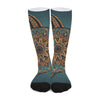 Tribal Sea Turtle Print Long Socks