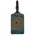 Tribal Sea Turtle Print Luggage Tag