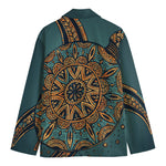 Tribal Sea Turtle Print Men's Blazer