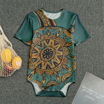Tribal Sea Turtle Print Men's Bodysuit