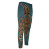 Tribal Sea Turtle Print Men's Compression Pants