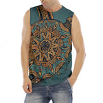 Tribal Sea Turtle Print Men's Fitness Tank Top