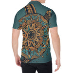 Tribal Sea Turtle Print Men's Shirt