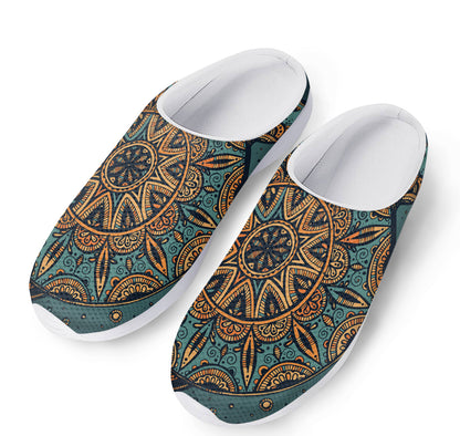 Tribal Sea Turtle Print Mesh Casual Shoes