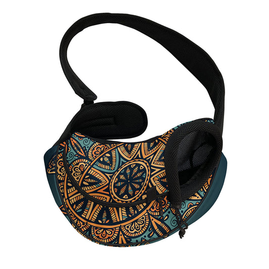 Tribal Sea Turtle Print Pet Sling Carrier