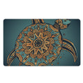 Tribal Sea Turtle Print Polyester Doormat