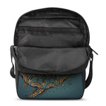 Tribal Sea Turtle Print Rectangular Crossbody Bag