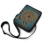 Tribal Sea Turtle Print Rectangular Crossbody Bag