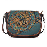Tribal Sea Turtle Print Saddle Bag