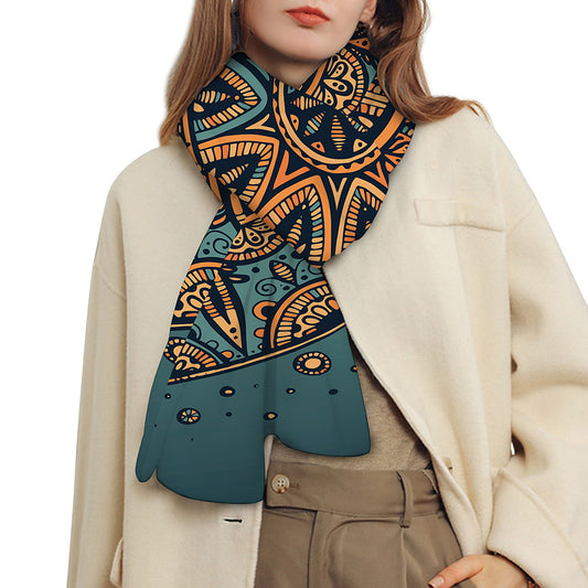Tribal Sea Turtle Print Scarf
