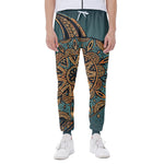 Tribal Sea Turtle Print Scuba Joggers