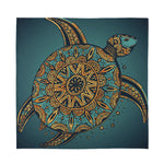 Tribal Sea Turtle Print Silk Bandana