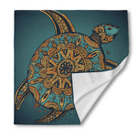 Tribal Sea Turtle Print Silk Bandana