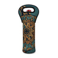 Tribal Sea Turtle Print Single Neoprene Wine Tote
