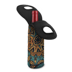 Tribal Sea Turtle Print Single Neoprene Wine Tote