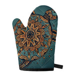 Tribal Sea Turtle Print Single Oven Mitt