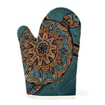 Tribal Sea Turtle Print Single Oven Mitt