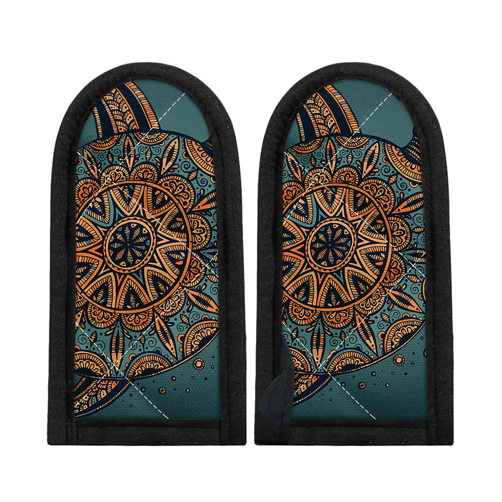 Tribal Sea Turtle Print Skillet Handle Cover
