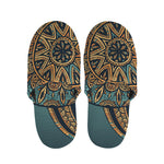 Tribal Sea Turtle Print Slippers