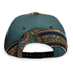 Tribal Sea Turtle Print Snapback Cap