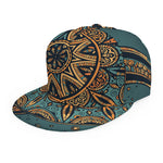 Tribal Sea Turtle Print Snapback Cap