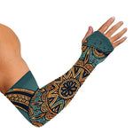 Tribal Sea Turtle Print Sun Protection Arm Sleeves