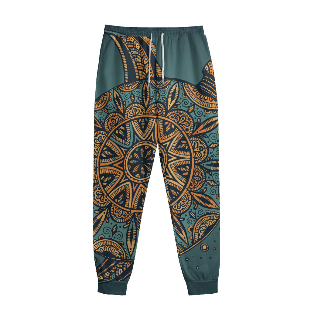 Tribal Sea Turtle Print Sweatpants