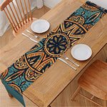 Tribal Sea Turtle Print Table Runner