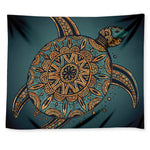 Tribal Sea Turtle Print Tapestry
