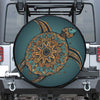 Tribal Sea Turtle Print Tire Cover