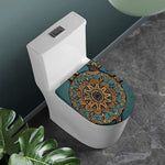 Tribal Sea Turtle Print Toilet Lid Cover