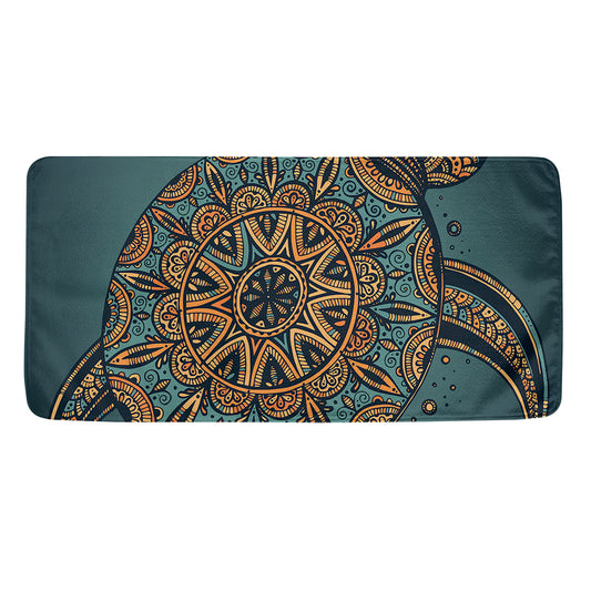Tribal Sea Turtle Print Towel