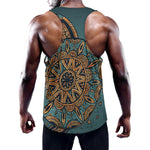 Tribal Sea Turtle Print Training Tank Top