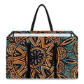 Tribal Sea Turtle Print Utility Tote Bag