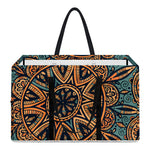 Tribal Sea Turtle Print Utility Tote Bag