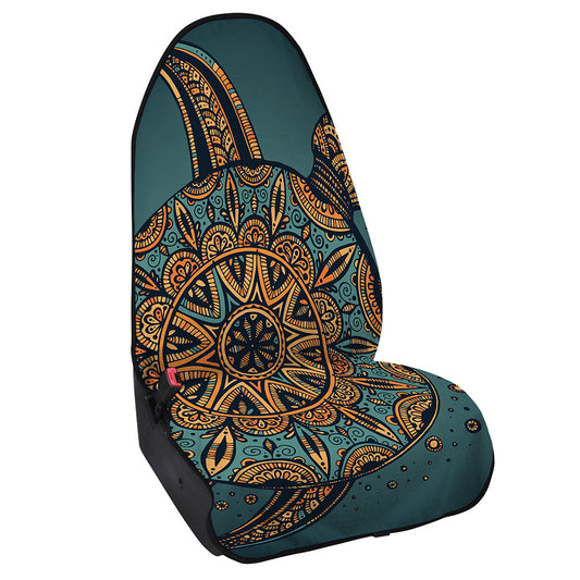 Tribal Sea Turtle Print Waterproof Car Seat Cover