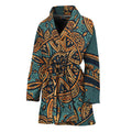 Tribal Sea Turtle Print Women's Bathrobe