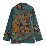 Tribal Sea Turtle Print Women's Blazer