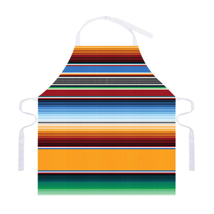 Tribal Serape Blanket Pattern Print Adjustable Apron
