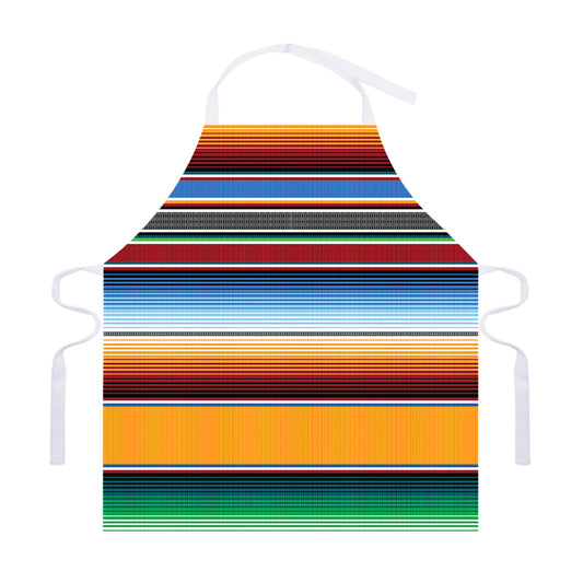 Tribal Serape Blanket Pattern Print Adjustable Apron