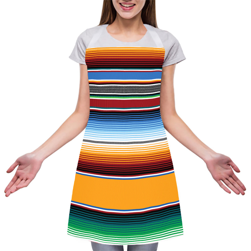 Tribal Serape Blanket Pattern Print Adjustable Apron