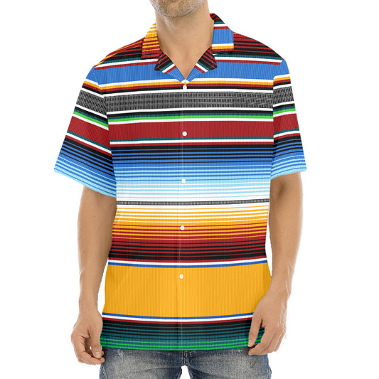 Tribal Serape Blanket Pattern Print Aloha Shirt